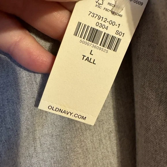 NWT Old Navy Women's Neutral Gray Straight Leg Pants LARGE/TALL    #X - Picture 7 of 7